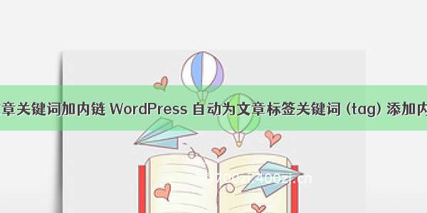 php给文章关键词加内链 WordPress 自动为文章标签关键词 (tag) 添加内部链接