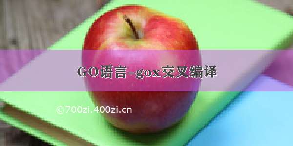 GO语言-gox交叉编译