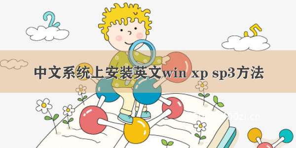 中文系统上安装英文win xp sp3方法