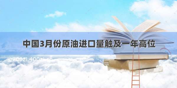 中国3月份原油进口量触及一年高位