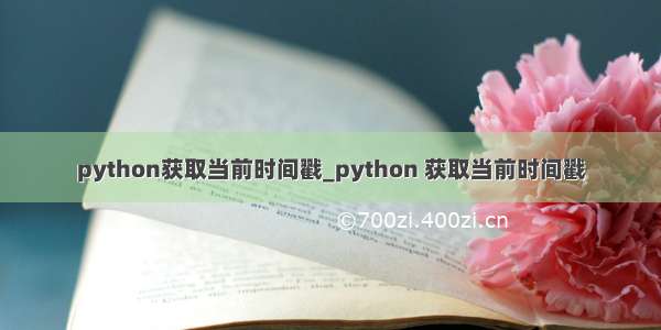 python获取当前时间戳_python 获取当前时间戳