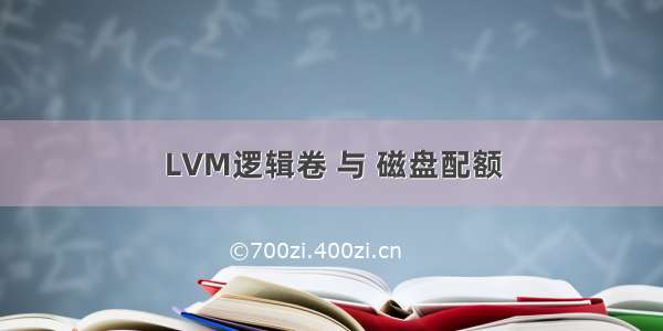 LVM逻辑卷 与 磁盘配额