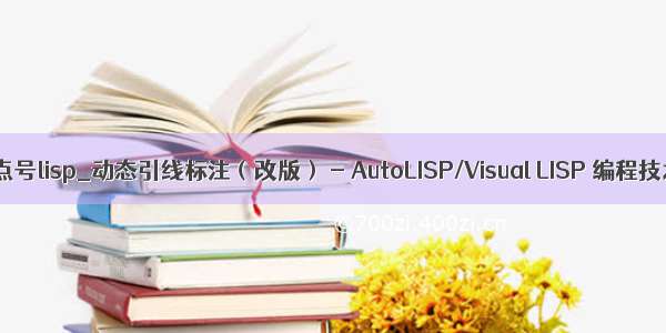 标注界址点号lisp_动态引线标注（改版） - AutoLISP/Visual LISP 编程技术 - CA