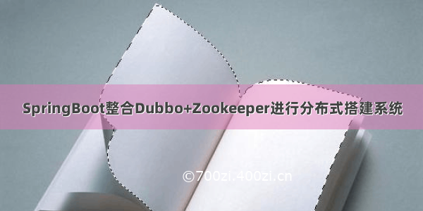 SpringBoot整合Dubbo+Zookeeper进行分布式搭建系统