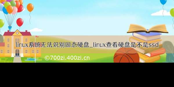 linux系统无法识别固态硬盘_linux查看硬盘是不是ssd