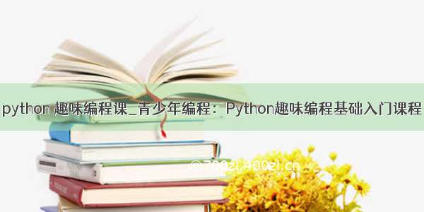 python 趣味编程课_青少年编程：Python趣味编程基础入门课程