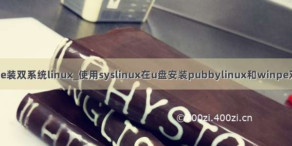 winpe装双系统linux_使用syslinux在u盘安装pubbylinux和winpe双系统