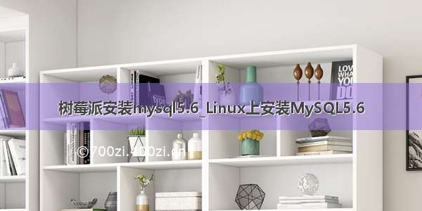 树莓派安装mysql5.6_Linux上安装MySQL5.6