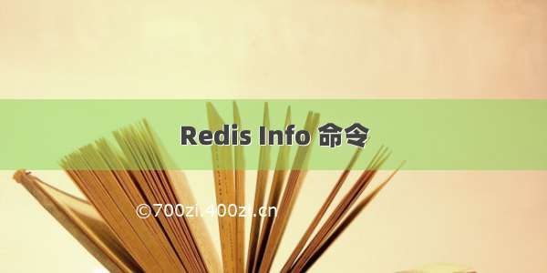 Redis Info 命令