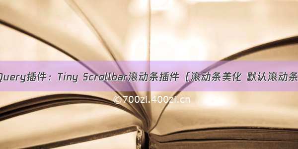 jQuery插件：Tiny Scrollbar滚动条插件（滚动条美化 默认滚动条）