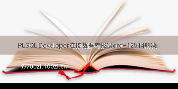 PLSQL Developer连接数据库报错ora-12514解决