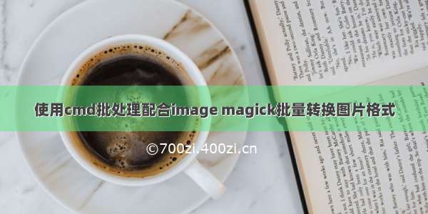 使用cmd批处理配合image magick批量转换图片格式