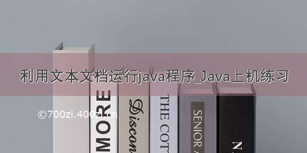 利用文本文档运行java程序_Java上机练习