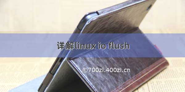 详解linux io flush