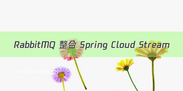 RabbitMQ 整合 Spring Cloud Stream