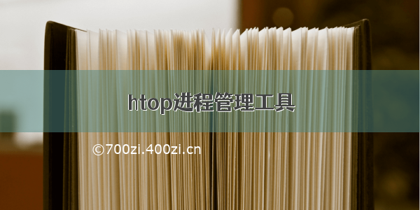 htop进程管理工具