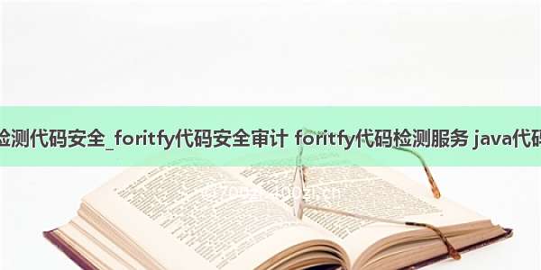 java怎么检测代码安全_foritfy代码安全审计 foritfy代码检测服务 java代码安全审计