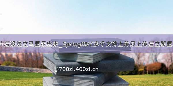 java 上传图片后没法立马显示出来_SpringMVC多个文件上传及上传后立即显示图片功能...