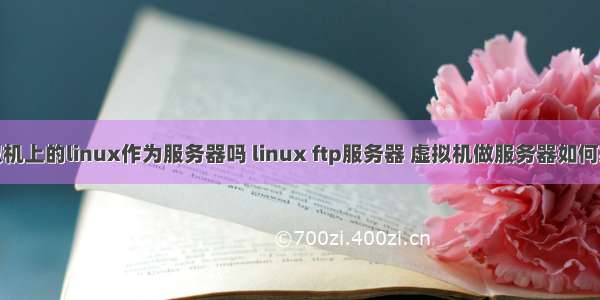 虚拟机上的linux作为服务器吗 linux ftp服务器 虚拟机做服务器如何实现