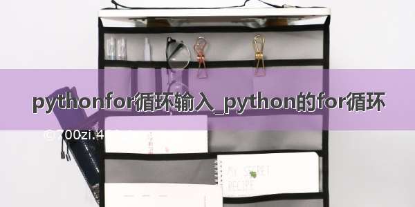 pythonfor循环输入_python的for循环