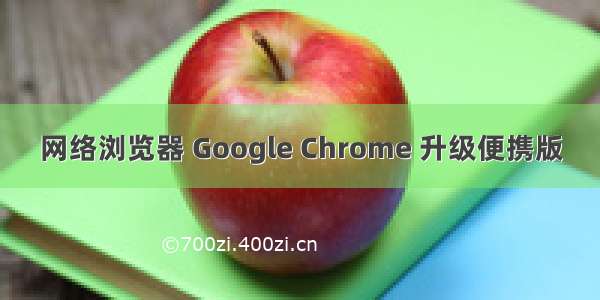 网络浏览器 Google Chrome 升级便携版