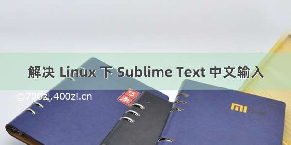 解决 Linux 下 Sublime Text 中文输入