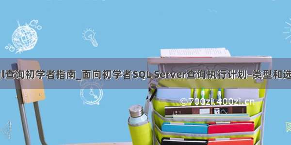 sql查询初学者指南_面向初学者SQL Server查询执行计划–类型和选项