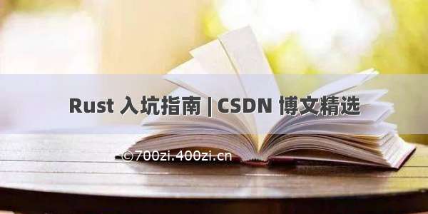 Rust 入坑指南 | CSDN 博文精选