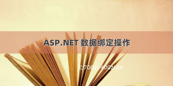 ASP.NET 数据绑定操作