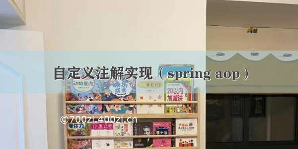 自定义注解实现（spring aop）