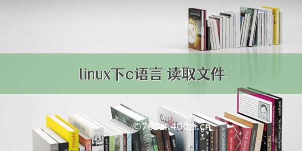 linux下c语言 读取文件