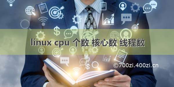 linux cpu 个数 核心数 线程数