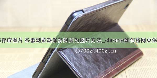 html将网页保存成图片 谷歌浏览器保存网页为图片方法_chrome如何将网页保存为图片-wi