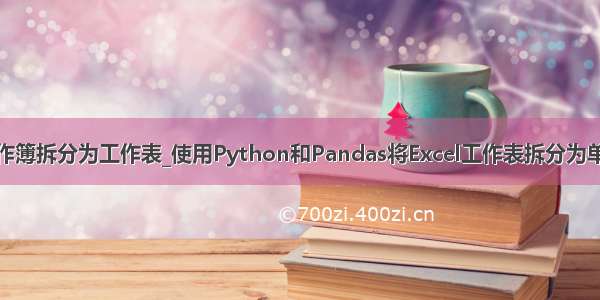 python把工作簿拆分为工作表_使用Python和Pandas将Excel工作表拆分为单独的工作表...