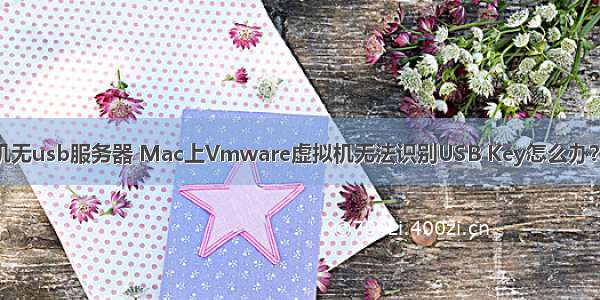 苹果系统虚拟机无usb服务器 Mac上Vmware虚拟机无法识别USB Key怎么办？Mac虚拟机无