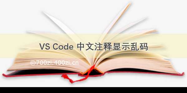 VS Code 中文注释显示乱码