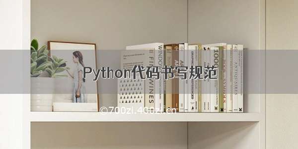 Python代码书写规范