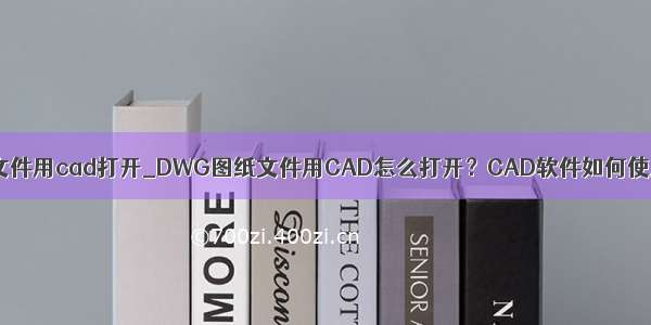 bin文件用cad打开_DWG图纸文件用CAD怎么打开？CAD软件如何使用？