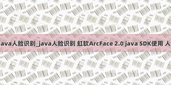 虹软科技Java人脸识别_java人脸识别 虹软ArcFace 2.0 java SDK使用 人脸识别-抽