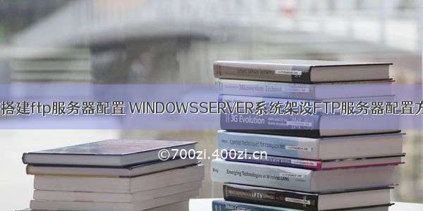 系统如何搭建ftp服务器配置 WINDOWSSERVER系统架设FTP服务器配置方法.pdf