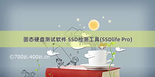 固态硬盘测试软件 SSD检测工具(SSDlife Pro)