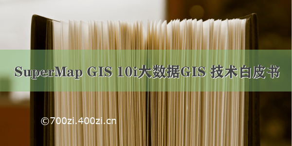 SuperMap GIS 10i大数据GIS 技术白皮书