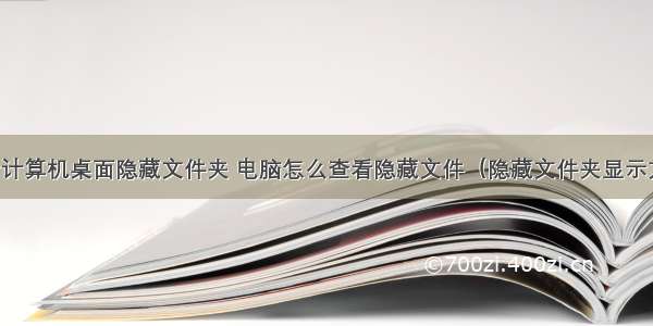 查看计算机桌面隐藏文件夹 电脑怎么查看隐藏文件（隐藏文件夹显示方法）