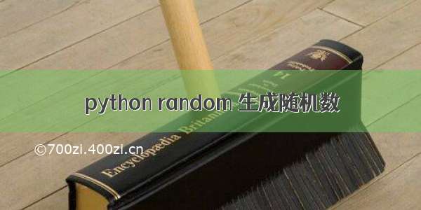 python random 生成随机数