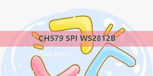 CH579 SPI WS2812B