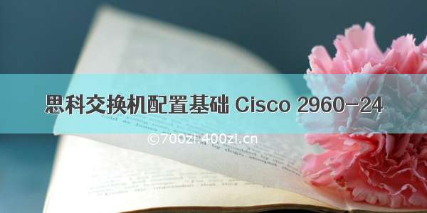 思科交换机配置基础 Cisco 2960-24