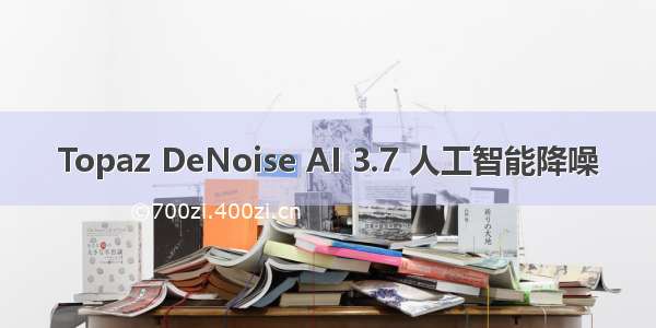 Topaz DeNoise AI 3.7 人工智能降噪