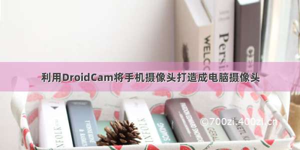 利用DroidCam将手机摄像头打造成电脑摄像头