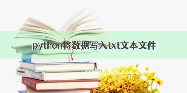 python将数据写入txt文本文件