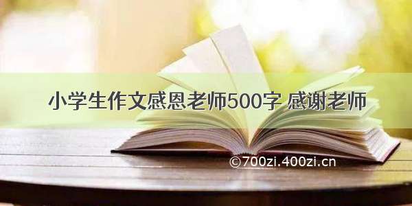 小学生作文感恩老师500字 感谢老师